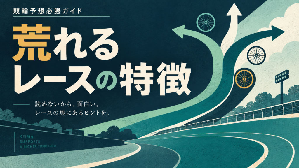 荒れるレースの特徴を紹介するイメージイラスト